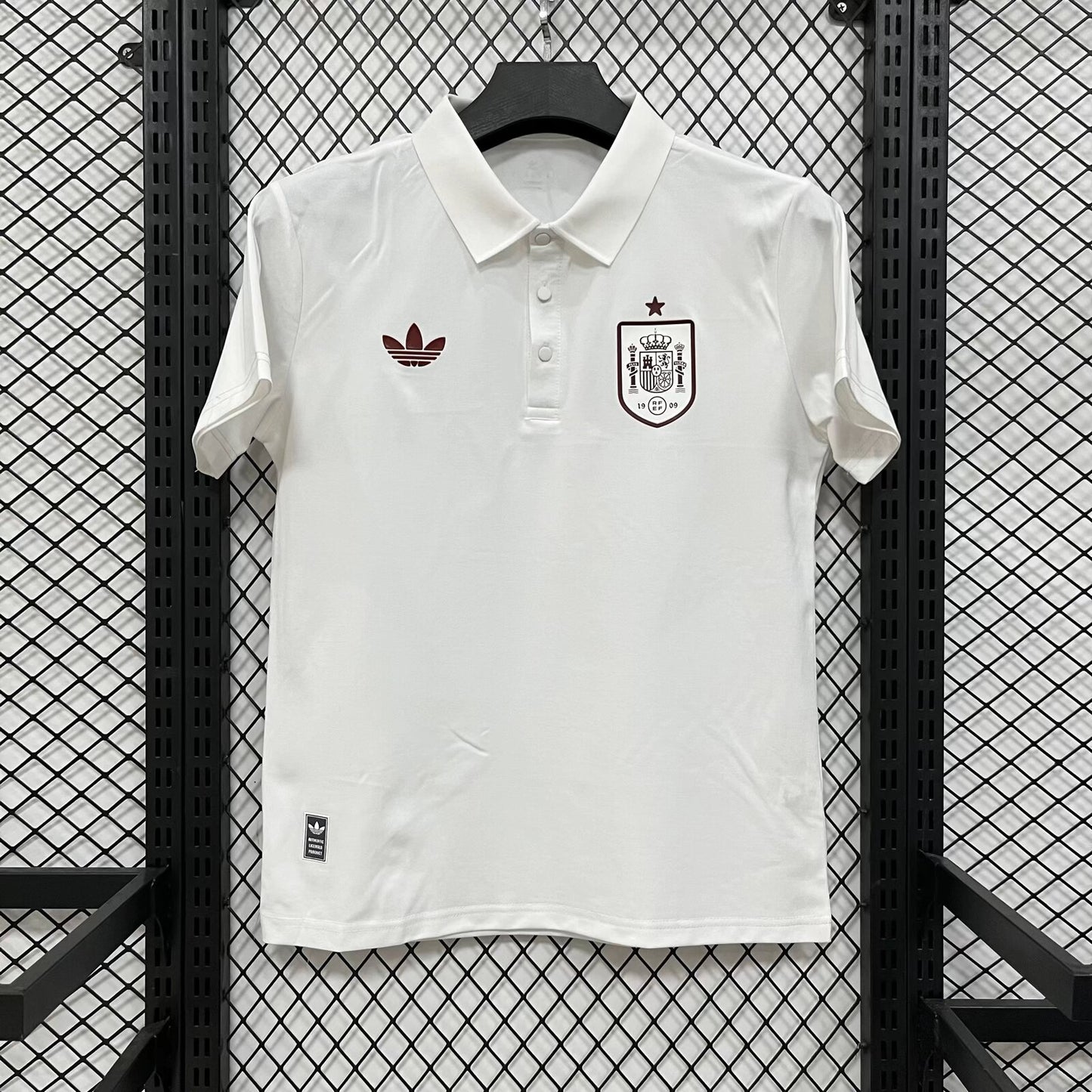 spain POLO T-shirt Black White Blue Jersey