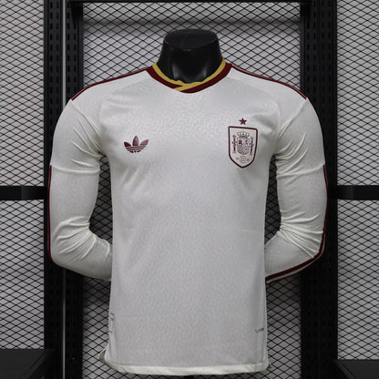 Spain 2026/2027 Away Long Sleeve Player Version Football Jersey
