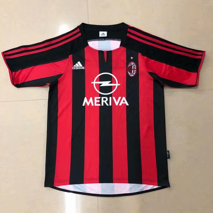 AC Milan 2003/2004 Home Fan Version Football Jersey