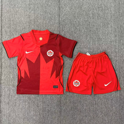 Canada 2026/2027 Kids Home Fan Version Football Jersey