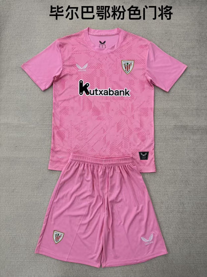 Bilbao Athletic Club 2025/2026 Kids Goalkeeper Fan Version Football Jersey