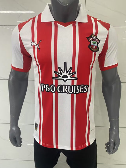 Southampton 2025/2026 Home Fan Version Football Jersey