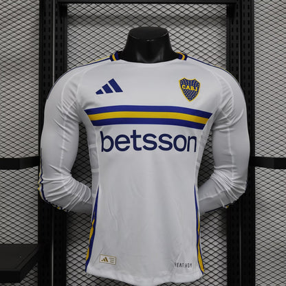 Boca 2024/2025 Away Long Sleeve Player Version Football Jersey