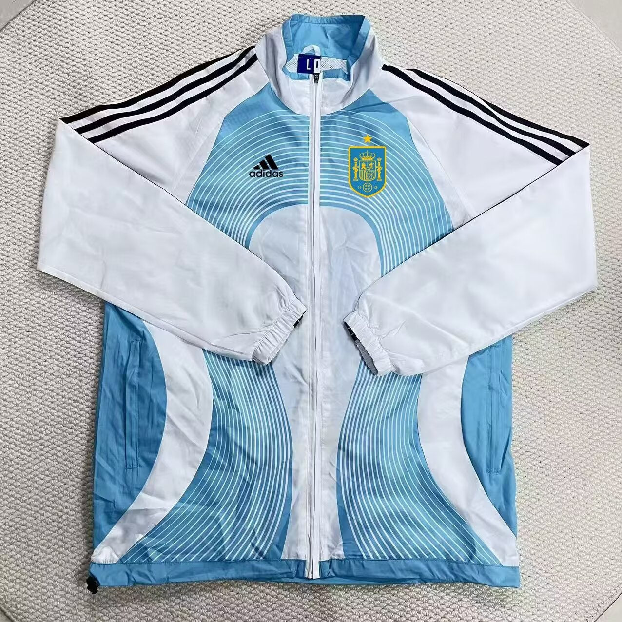 spain Windbreaker Blue White Jersey 2026-2027