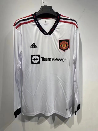 Manchester United 2022/2023 Away Long Sleeve Fan Version Football Jersey