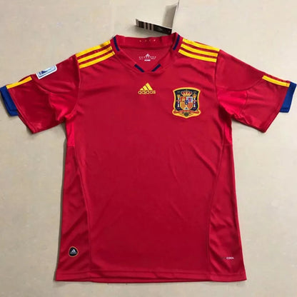Retro Spain World Cup 2010 Home Fan Version Football Jersey
