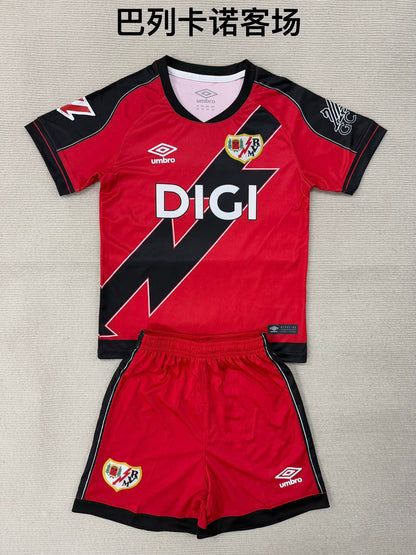Rayo Vallecano 2025/2026 Kids Away Football Jersey