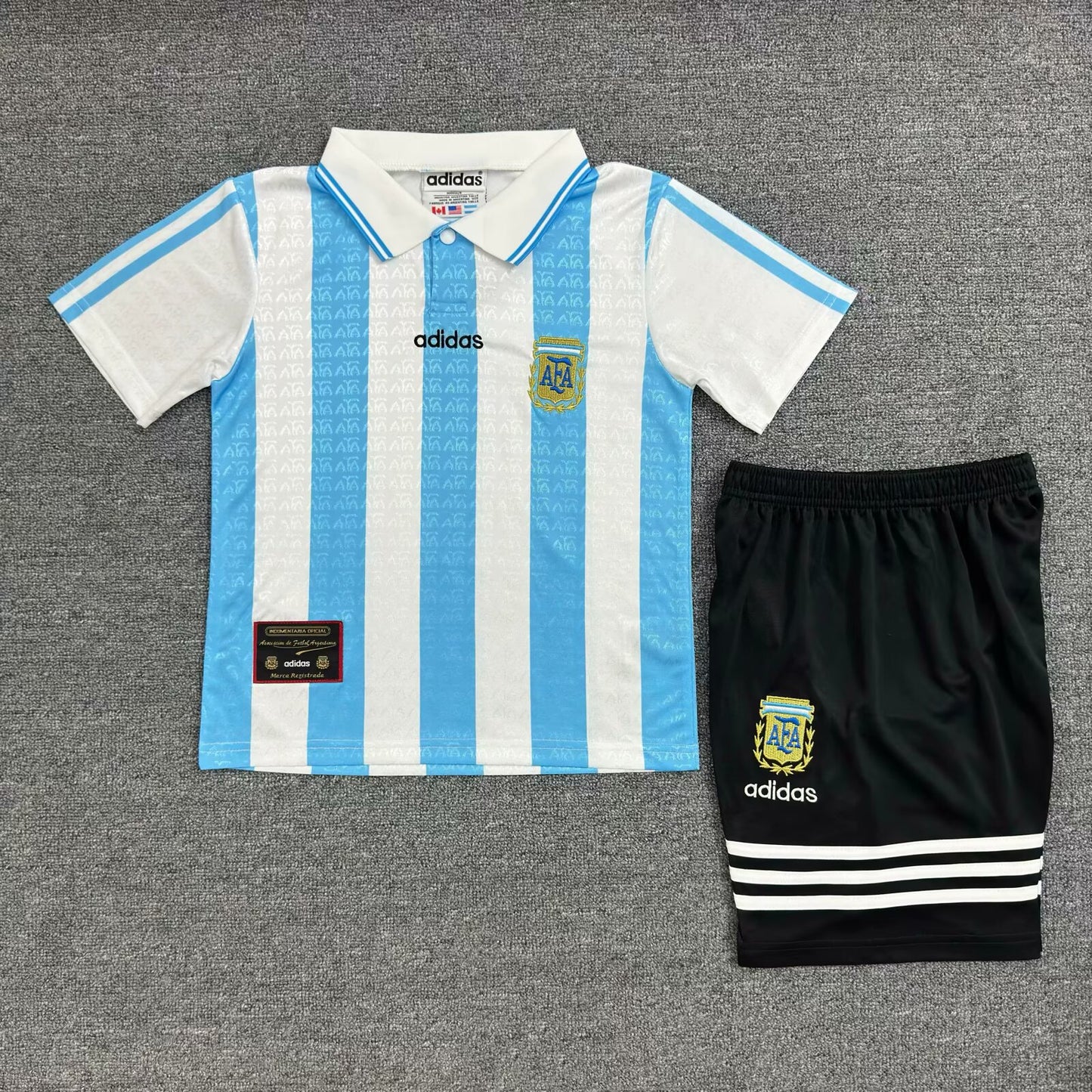 Retro Argentina 1994 Kids Home Football Jersey