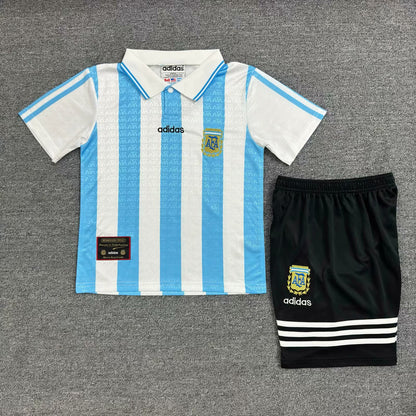 Retro Argentina 1994 Kids Home Football Jersey