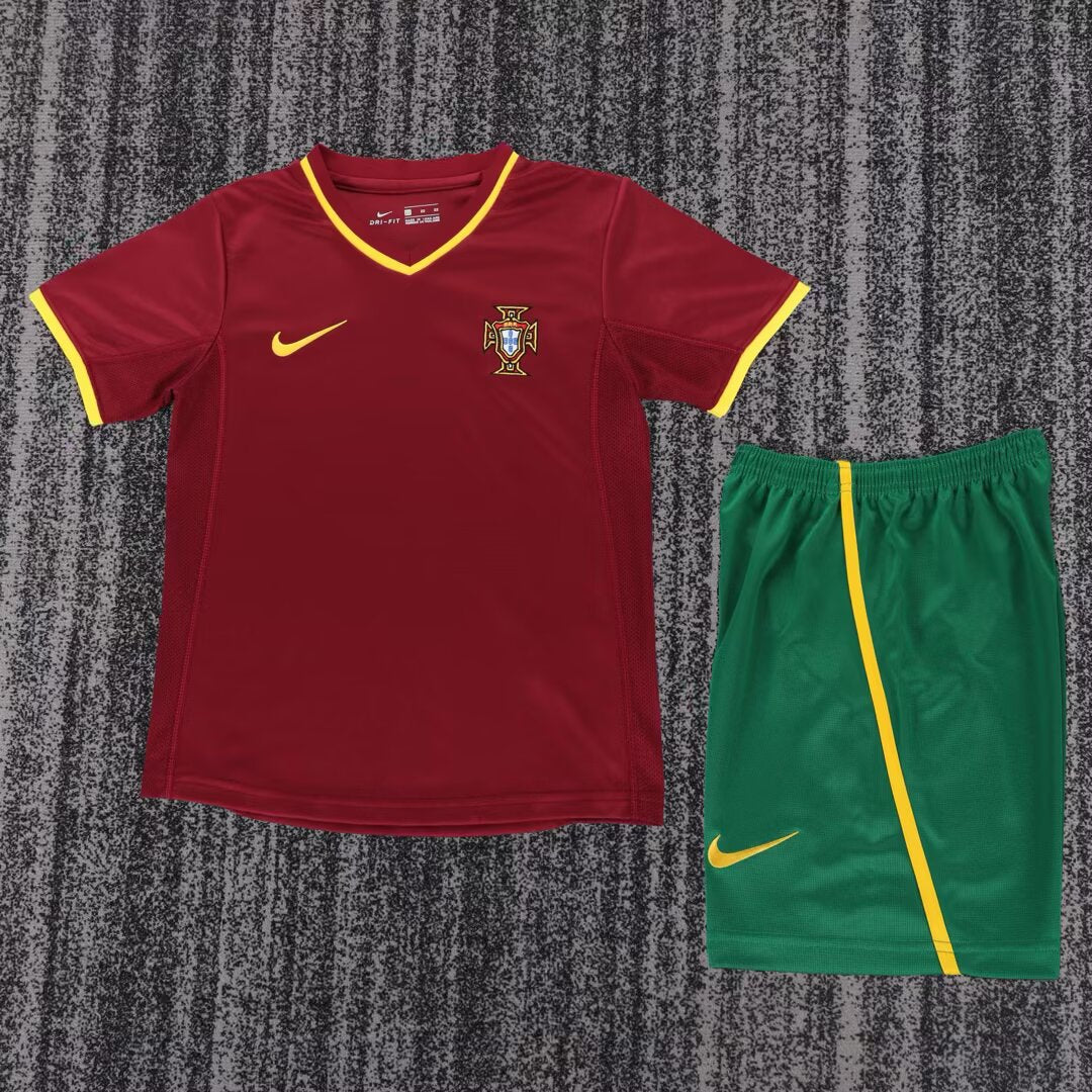 Retro Portugal 2000 Kids Home Football Jersey