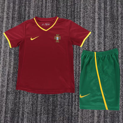 Retro Portugal 2000 Kids Home Football Jersey