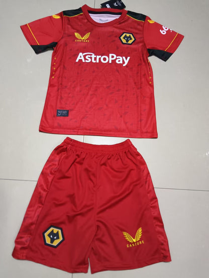 Wolverhampton Wanderers 2023/2024 Kids Away Football Jersey