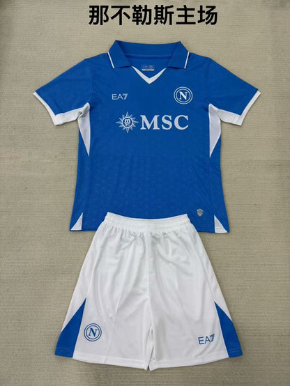 Napoli 2024/2025 Kids Home Fan Version Football Jersey