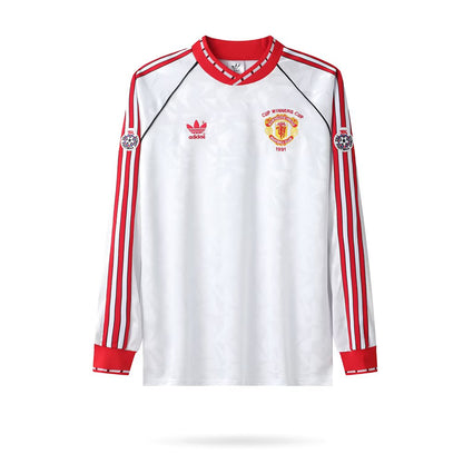 Retro Manchester united 1991 Long Sleeve Football Jersey