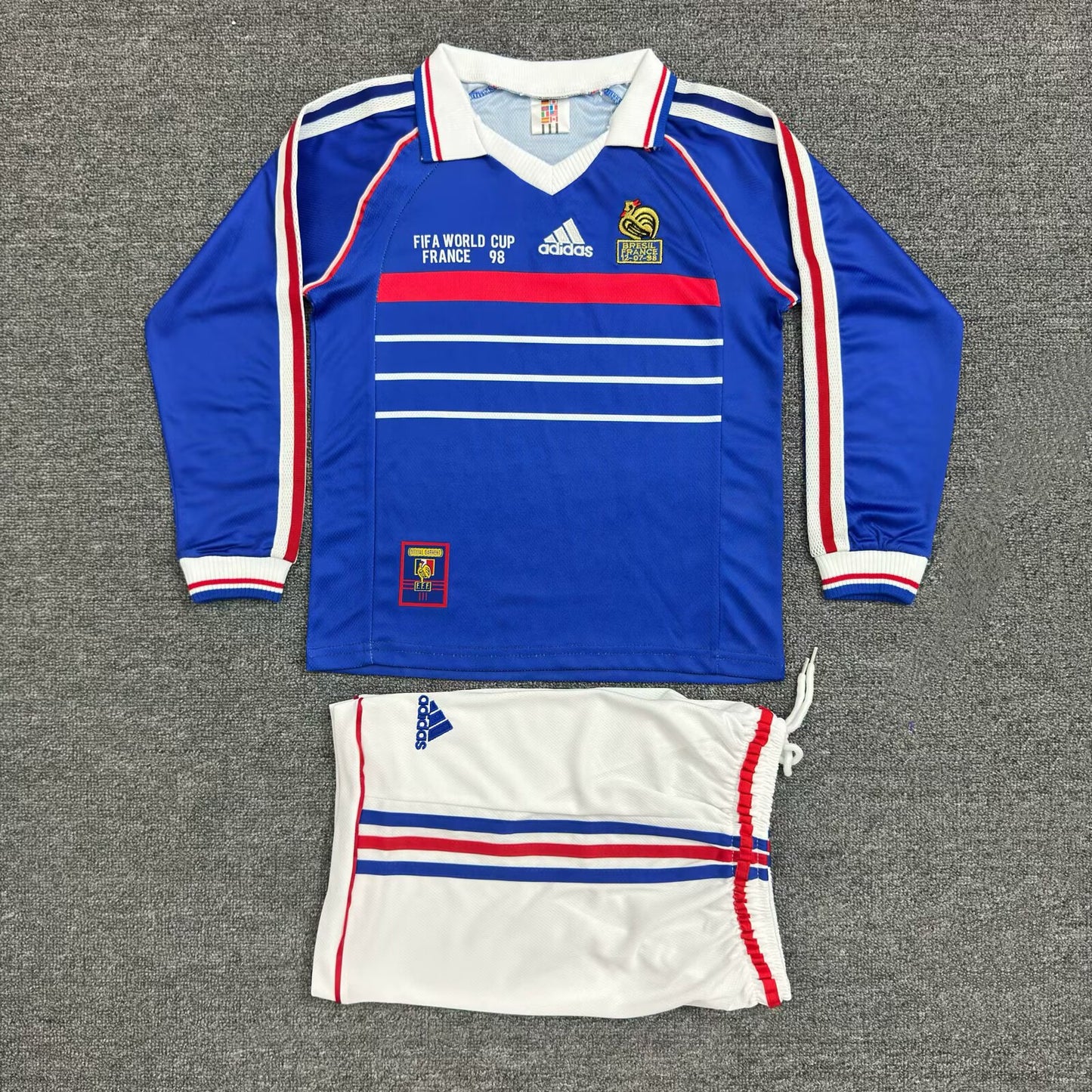 Retro France 1998 Kids Home Football Jersey