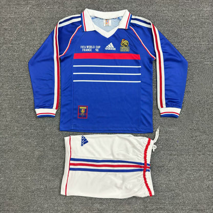 Retro France 1998 Kids Home Football Jersey