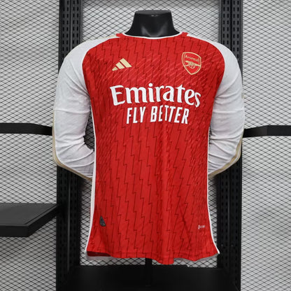 Arsenal 2023/2024 Home Long Sleeve Player Version Football Jersey
