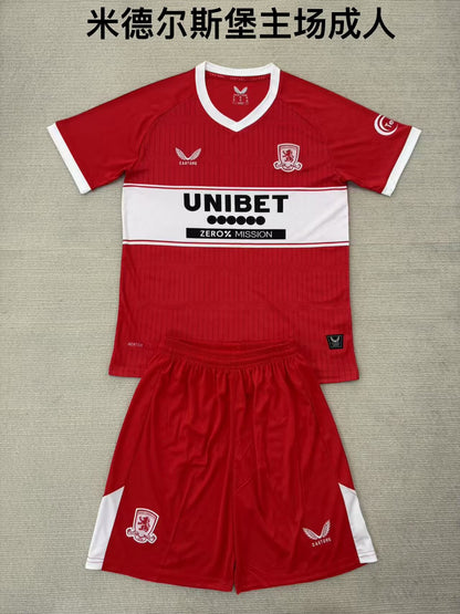 Middlesbrough 2025/2026 Kids Home Football Jersey