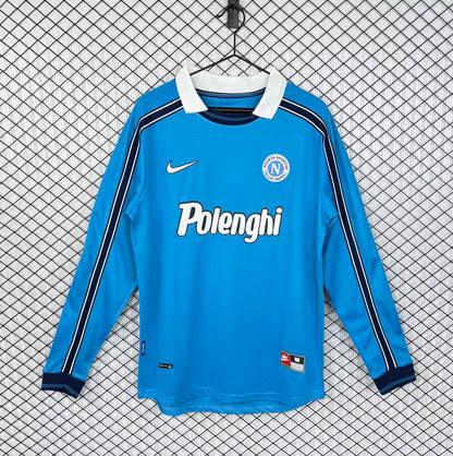 Retro Naples 1998 Away Long Sleeve Football Jersey