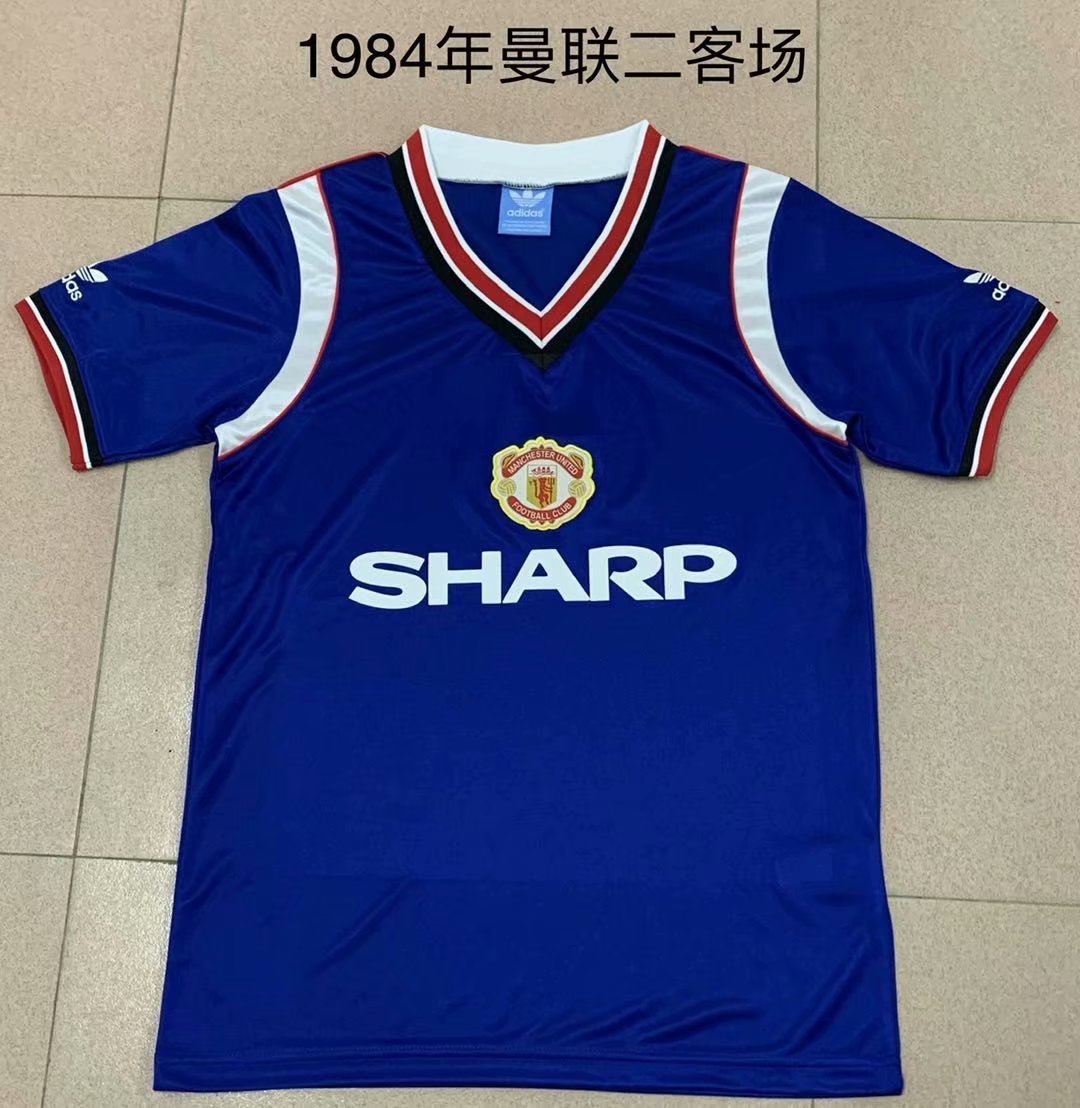Retro Manchester united 1984 Away Football Jersey