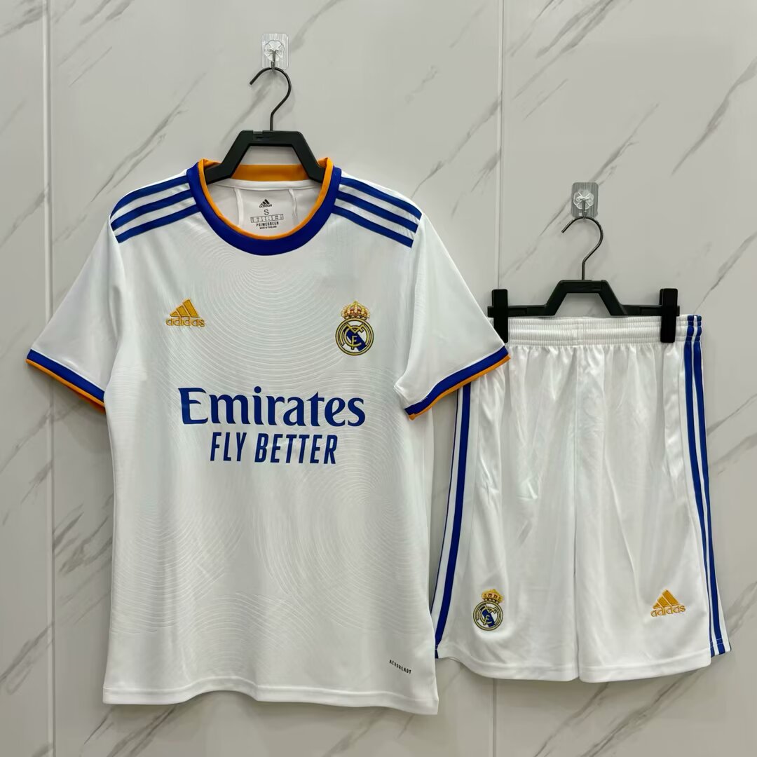 Real Madrid 2021/2022 Home Fan Version Football Jersey