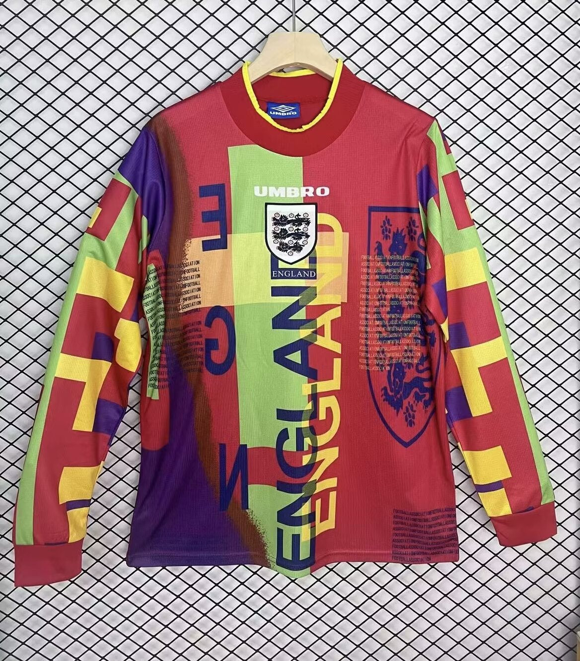 Retro England 1996 Goalkeeper Football Jersey