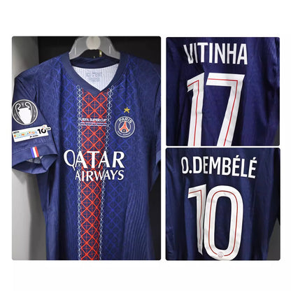 PSG Paris 2025/2026 Home Player Version Football Jersey