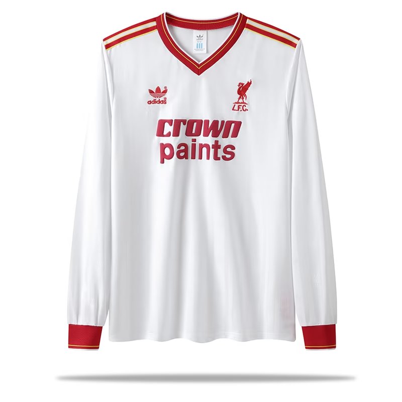 Retro Liverpool 1985/1987 Away Long Sleeve Football Jersey