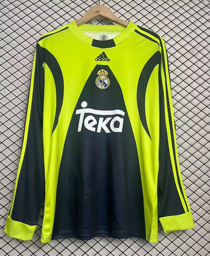 Retro real madrid 1999/2000 Goalkeeper Long Sleeve Football Jersey