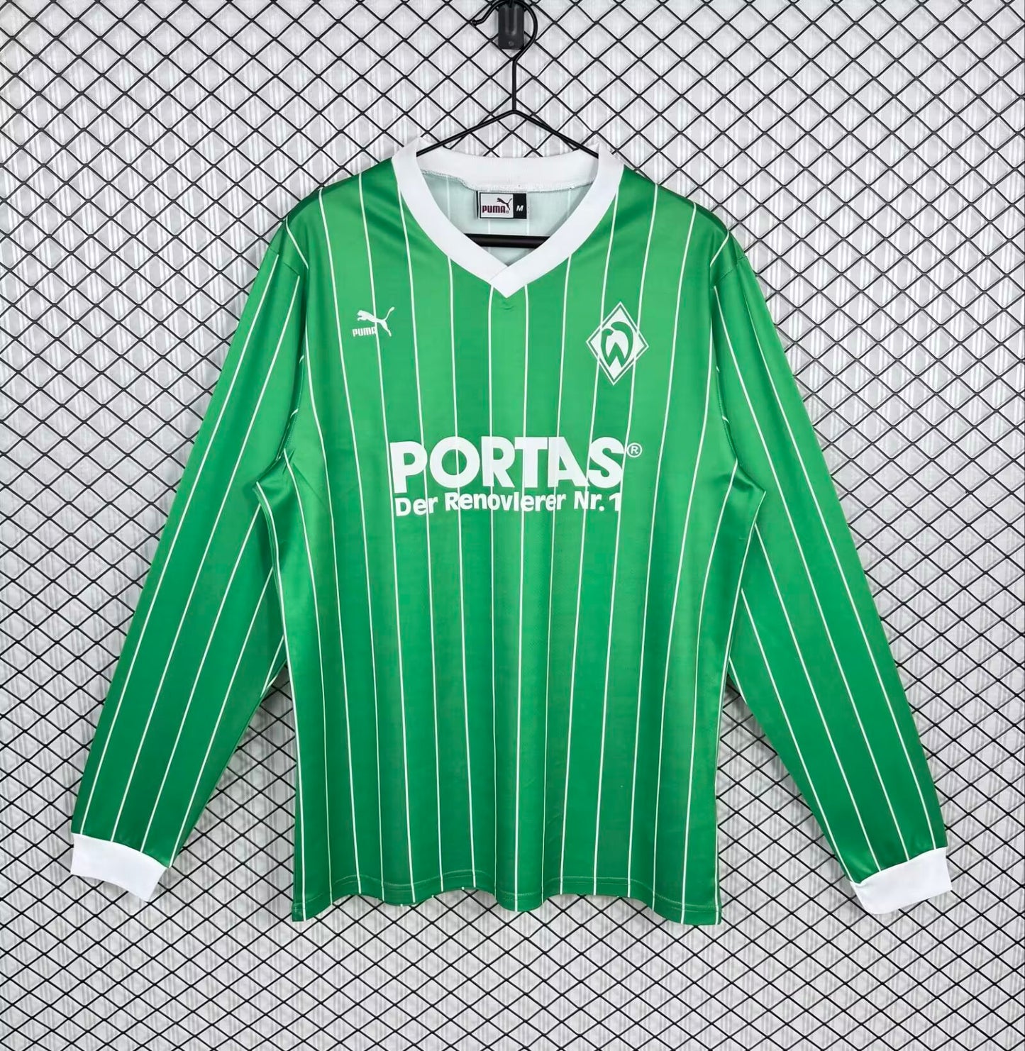 Retro Werder Bremen 1987/1988 Away Long Sleeve Football Jersey