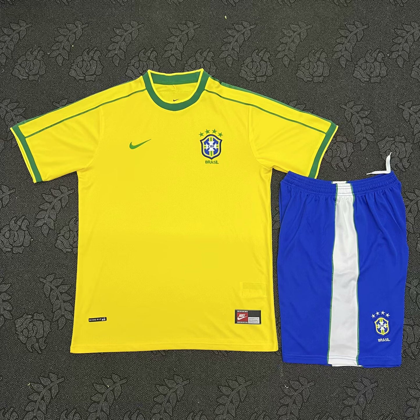 Retro Brazil 1998 Home Football Jersey