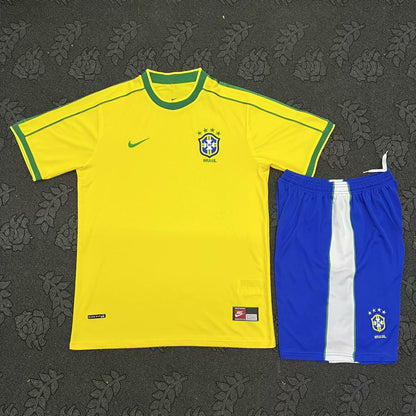 Retro Brazil 1998 Home Football Jersey