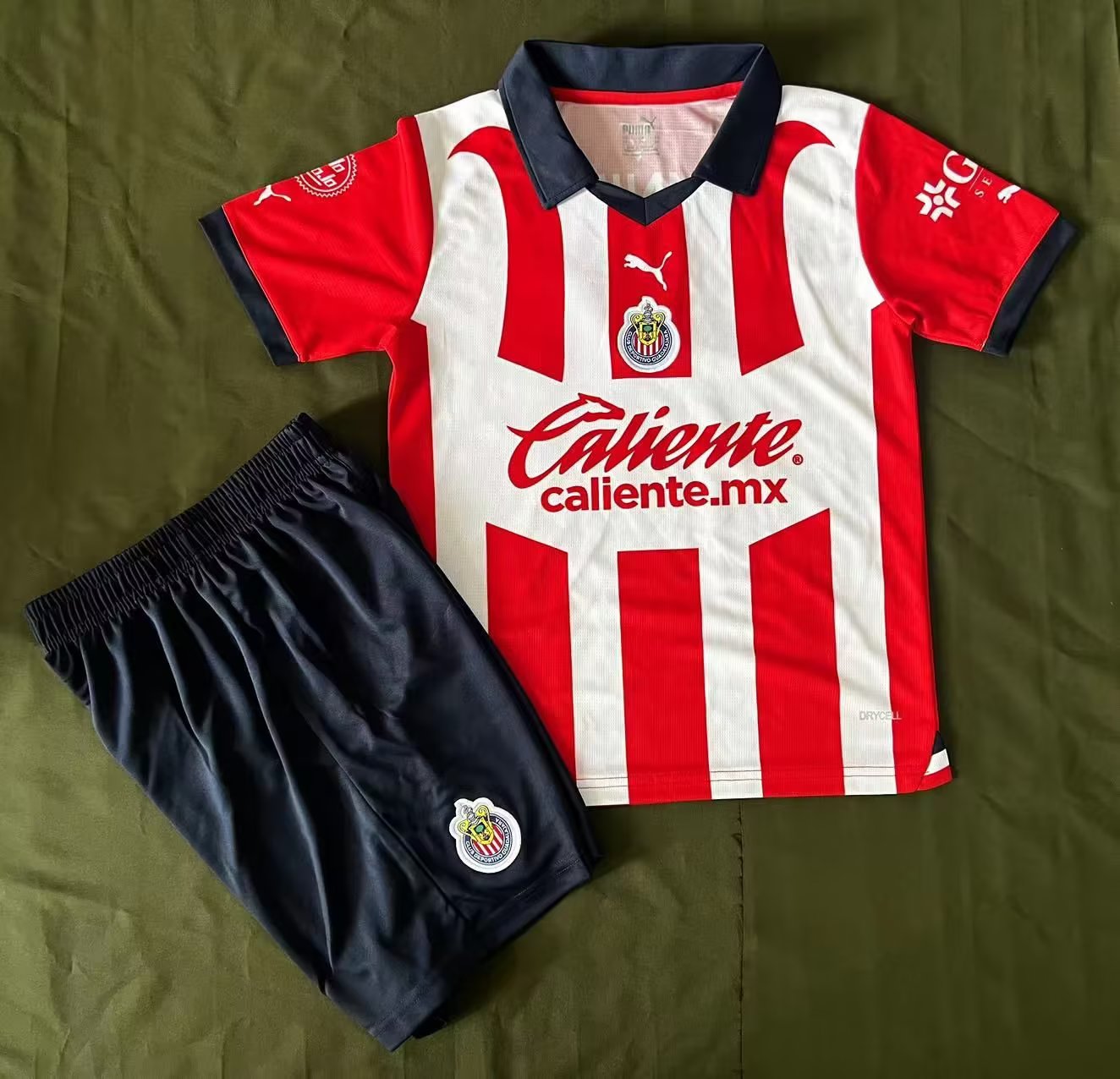 chivas 2023/2024 Kids Home Football Jersey