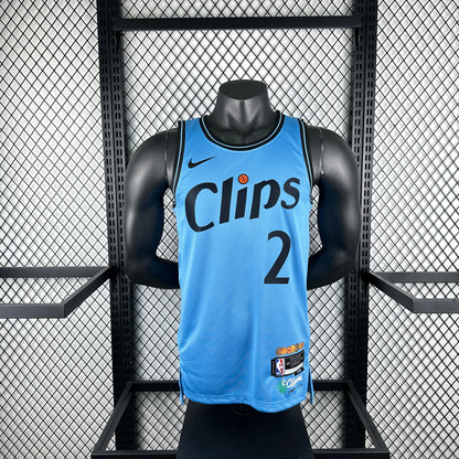 Los Angeles Clippers City Blue #2 LRONARD NBA Season Jerseys 2025