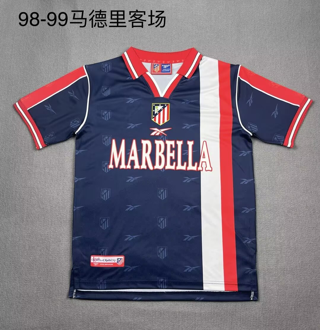 Retro Atlético de Madrid 1998/1999 Away Football Jersey