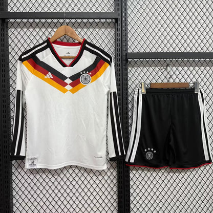 Kids jerseys 2026/2027 Kids Home Long Sleeve Fan Version Football Jersey