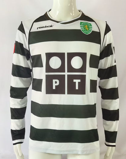 Retro Lisbon 2001/2003 Home Long Sleeve Football Jersey