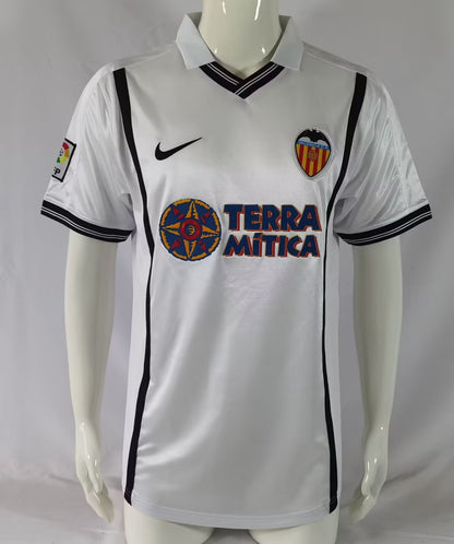 Retro valencia 2000/2001 Home Fan Version Football Jersey