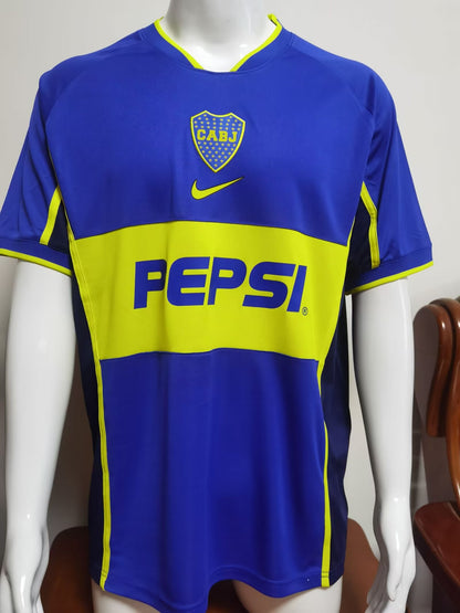 Retro Boca 2002/2003 Home Fan Version Football Jersey