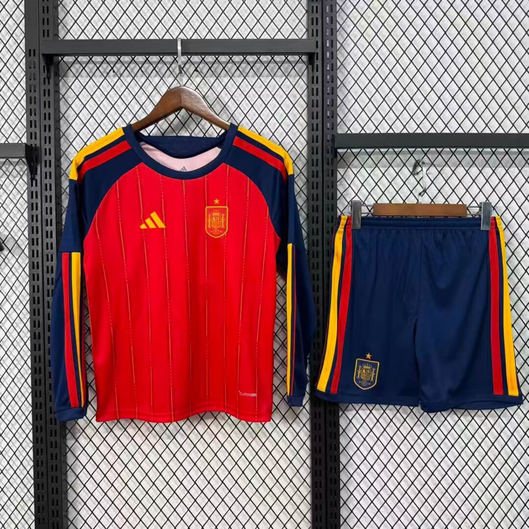 Spain 2026/2027 Kids Home Fan Version Football Jersey