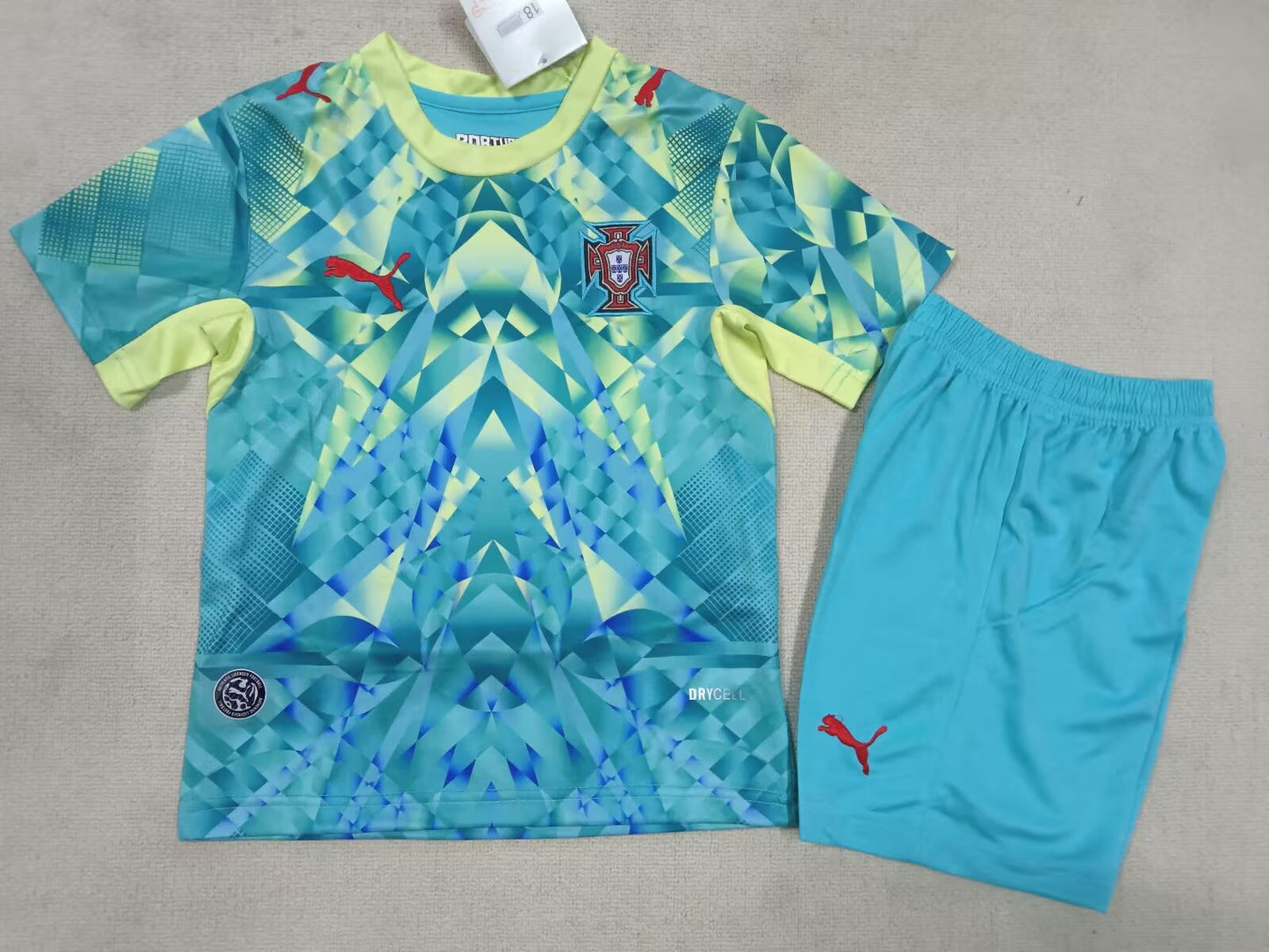 Portugal 2026/2027 Kids Goalkeeper Fan Version Football Jersey