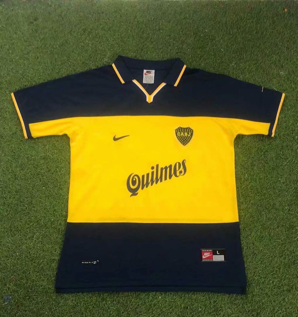Retro Boca 1998/1999 Home Fan Version Football Jersey