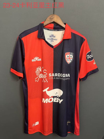 Cagliari 2023/2024 Home Fan Version Football Jersey