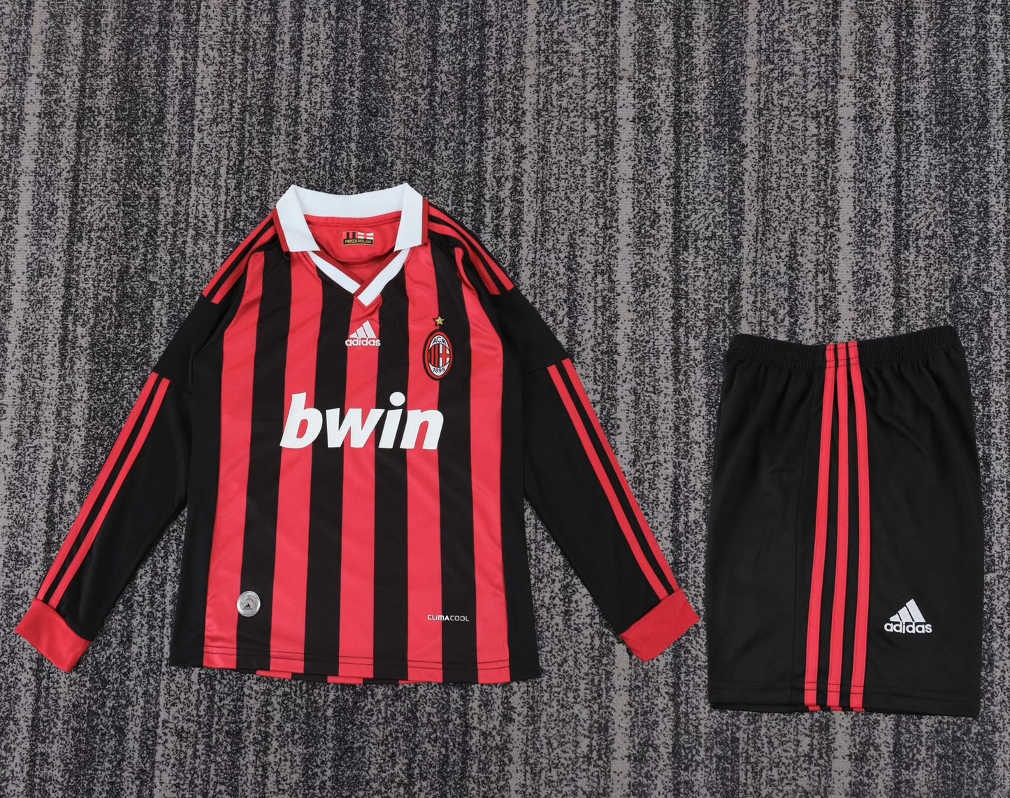 Retro Kids jerseys 2009/2010 Kids Home Long Sleeve Football Jersey