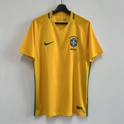 Retro Brazil 1996 Home Football Jersey