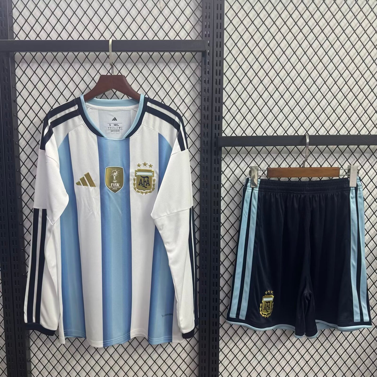 Argentina 2026/2027 Home Long Sleeve Fan Version Football Jersey