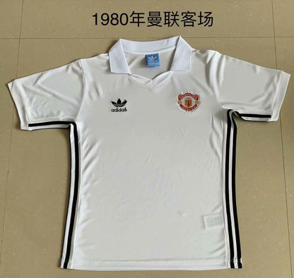 Retro Manchester united 1980 Away Football Jersey