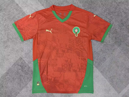 Morocco 2024/2025 Home Fan Version Football Jersey