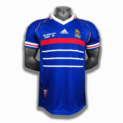 Retro France 1998 Home Football Jersey