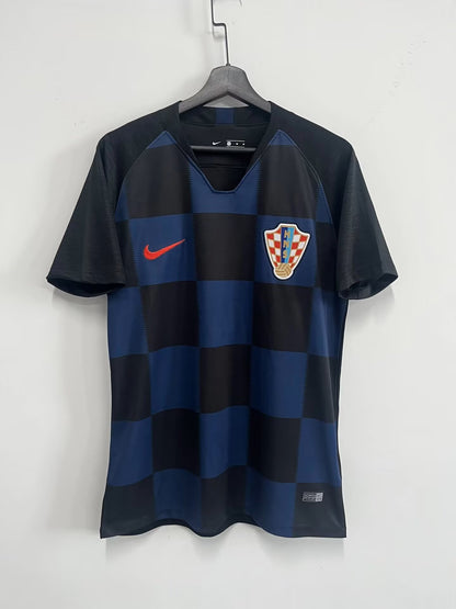 Retro Croatia 2018 Away Football Jersey